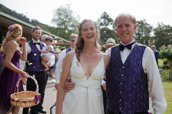 wedding day Emma and Pete